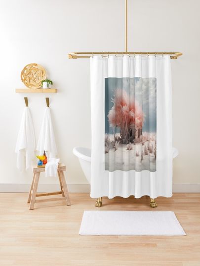 Discover Coral 5 | Shower Curtain
