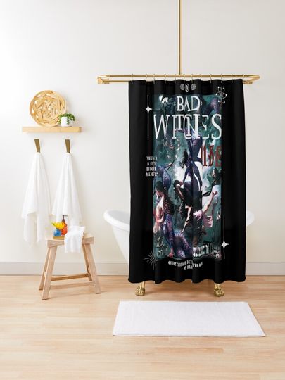 Discover Bad Witches Vibe - Aesthetic Witch Streetwear  | Shower Curtain