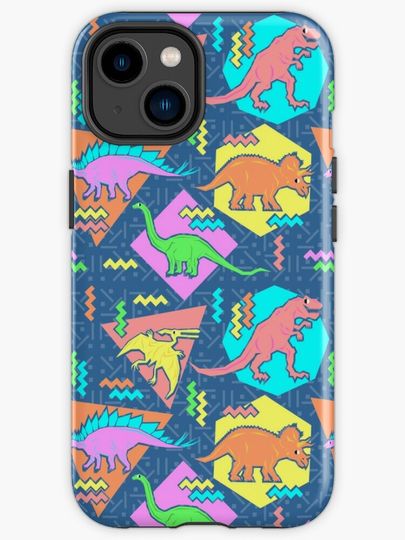 Discover Nineties Dinosaurs Pattern | iPhone Case