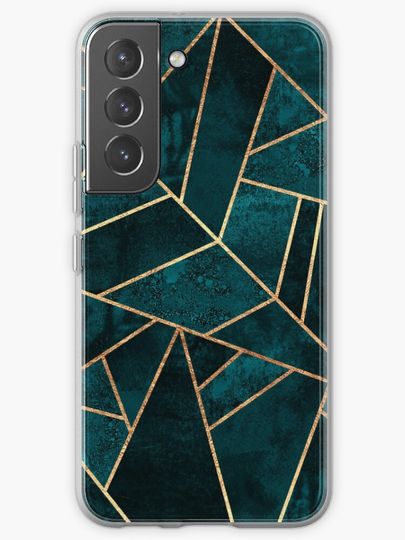 Discover Deep Teal Stone | Samsung Galaxy Phone Case