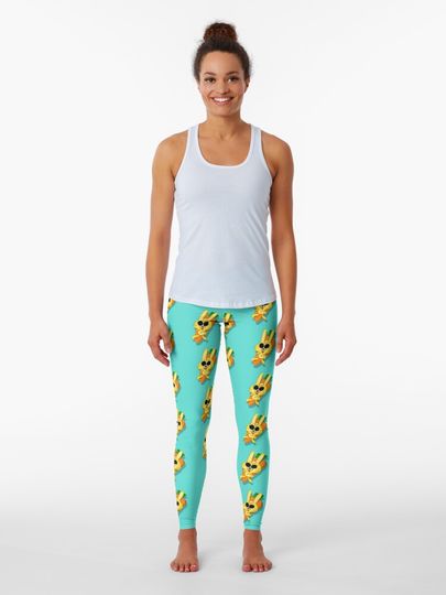 Discover Cute cartoon rabbit, happy style  | Leggings
