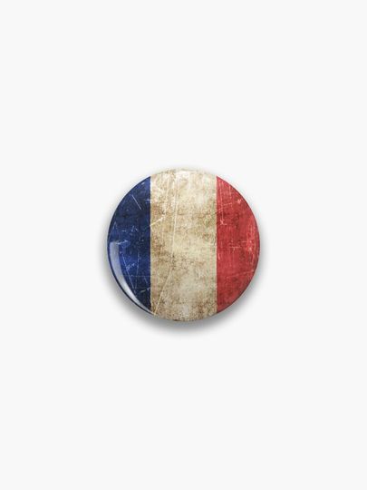Discover Vintage Aged and Scratched French Flag | Pin