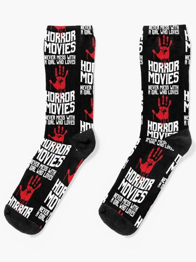 Discover Never Mess With A Girl Who Loves Horror Movies | Socks