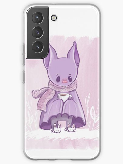 Discover bat having tea | Samsung Galaxy Phone Case