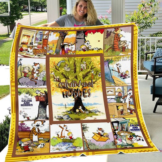 Discover Calvin And Hobbes Fleece Blanket