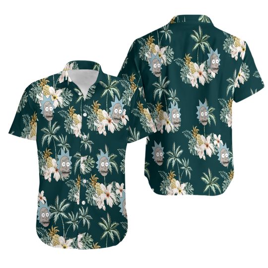 Discover Rick and Morty Button Shirt