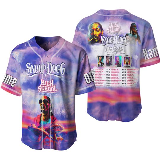 Discover Snoop Dogg High School Reunion Tour Baseball Jersey