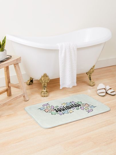 Discover soulmates leaves | Bath Mat
