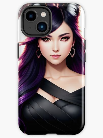 Discover Mystic Vixen: The Enchanting Fox-Woman | iPhone Case