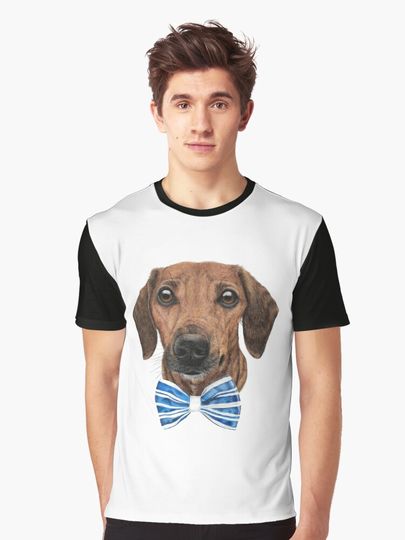Discover Dachshund Portrait | Graphic T-Shirt