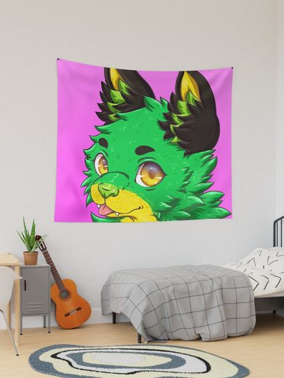 Discover Furry Wolf | Tapestry