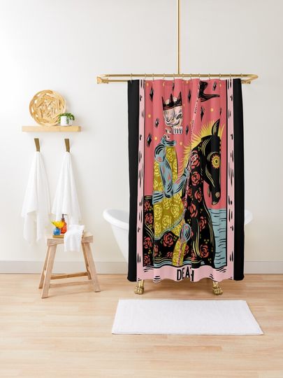 Discover Death Tarot Card | Shower Curtain