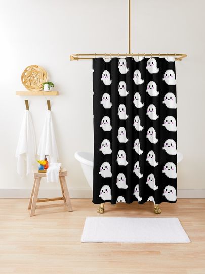 Discover Little pixel ghost | Shower Curtain
