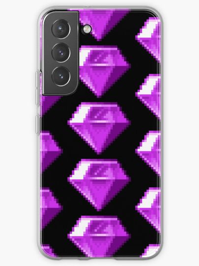Discover Pixel Purple Gem | Samsung Galaxy Phone Case