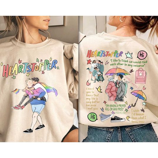 Discover Heartstopper Shirt, Nick And Charlie Shirt, Heartstopper Leaves Sweatshirt
