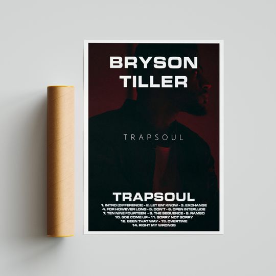 Discover Bryson Tiller - T R A P S O U L  Album Poster
