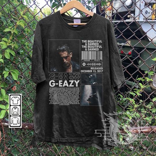 Discover G-Eazy Rap Shirt, The Beautiful & Damned 90s Y2K Merch Vintage Rapper Hiphop