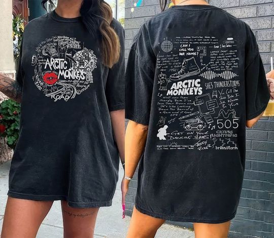 Discover Arctic Monkeys Band 2 Sides Tour 2023 Shirt,Arctic Monkeys Lyric Shirt