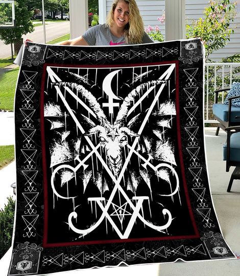 Discover Satan Fleece Blanket, Mink Sherpa Blanket