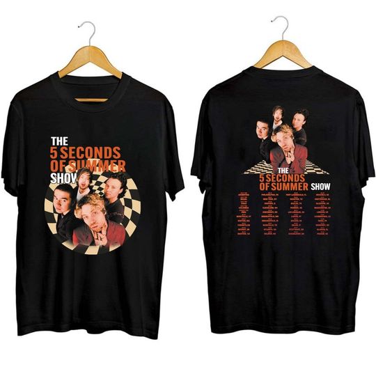 Discover 5 Seconds Of Summer World Tour 2023 2024 Shirt, 5SOS Fan Shirt