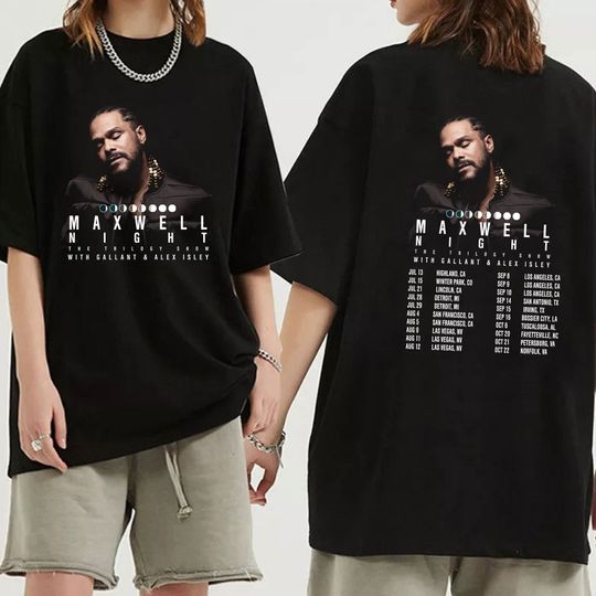 Discover Maxwell Night The Trilogy Show 2023 Shirt, Maxwell Fan Shirt
