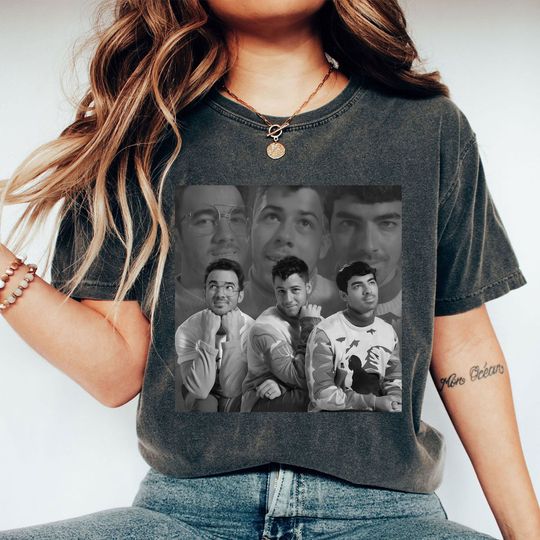 Discover color Jonas Brother Shirt, Joe Jonas Band Tee, Five Album One Night The Tour 2023 Merch