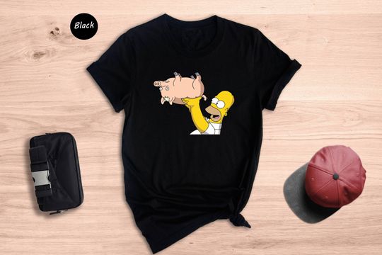 Discover Homer Simpson Spider-Pig Shirt, Cartoon Simpsons T-Shirt, Funny Simpsons Shirt