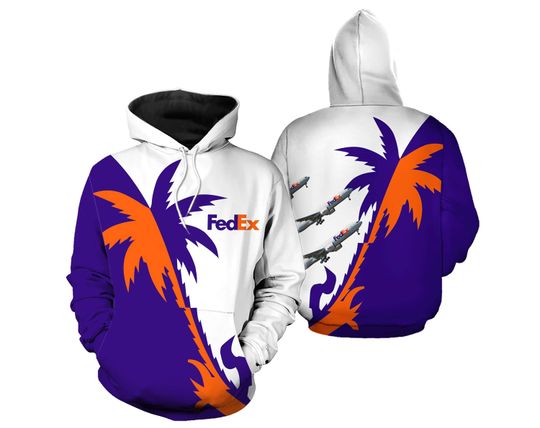 Discover FedEx Express McDonnell Douglas 3D Hoodie for Shipping Fans