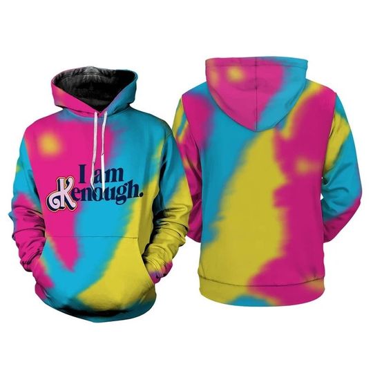 Discover I Am Kenough Tie-Dye  Doll Lover Tee  Movie Movie 3D Hoodie Let's Go Party All Over Print Shirt