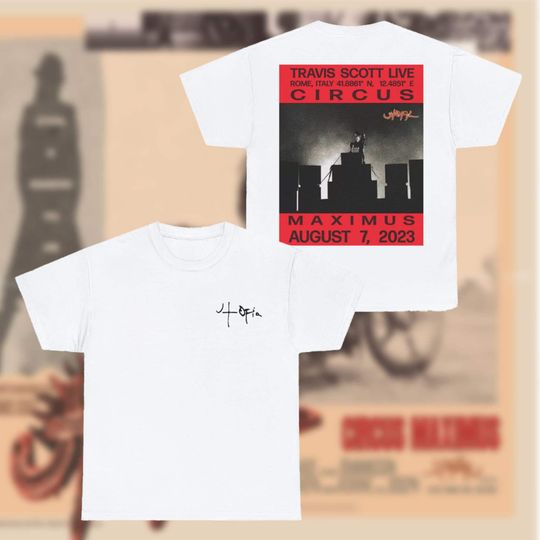 Discover Travis Circus - Maximus T-Shirt | Utopia | Logo, Vintage, Aesthetic, Album Cover