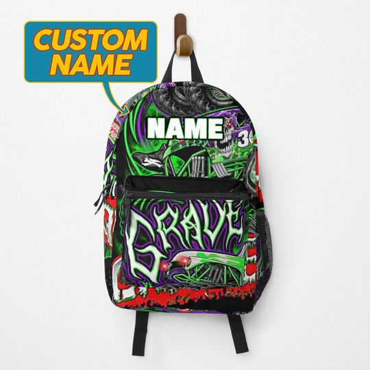 Discover Back To School 3D Backpack, Monster Jam Truck Backpack