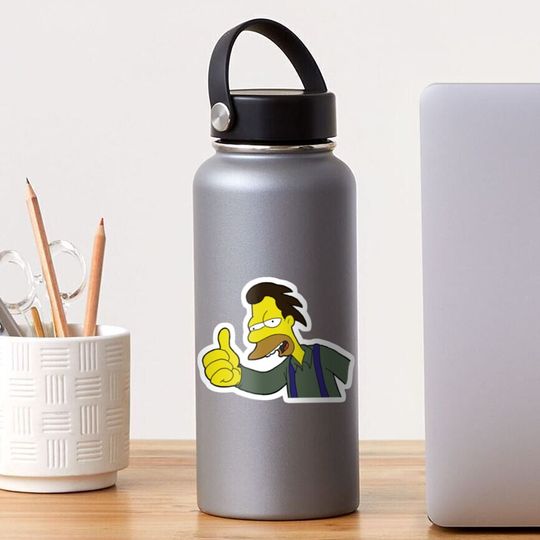Discover Thumbs Up Lenny Simpsons Sticker
