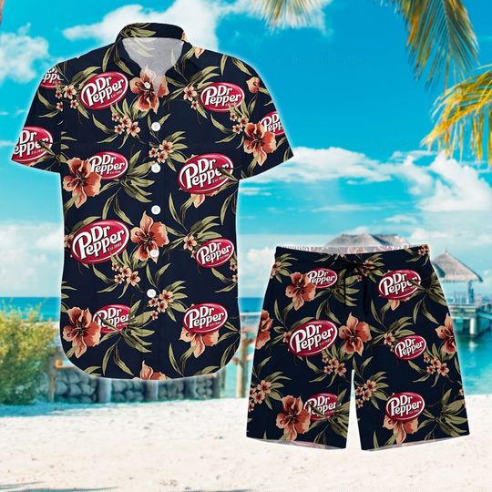 Discover Dr Pepper Hawaiian Shirt