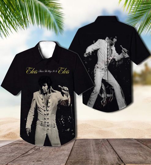 Discover Elvis Presley Hawaiian Shirt, king Of Rock Shirt, Music Hawaiian Shirt