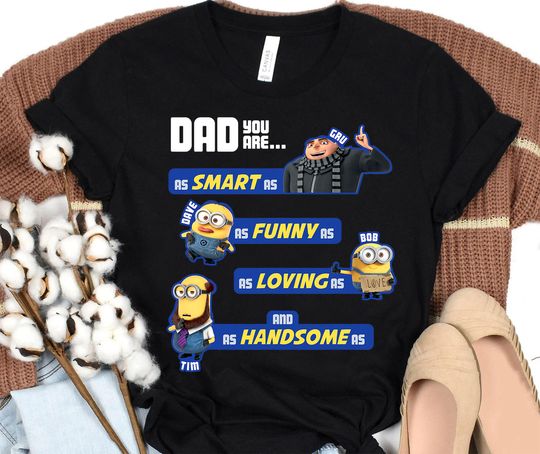 Discover Despicable Me Minions Awesome Dad Qualities Graphic T-Shirt