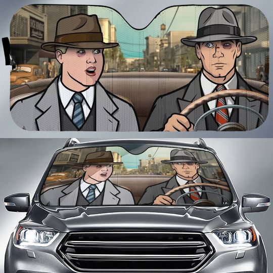 Discover Archer Car Sun Shade Archer TV Series Car Sun Shade
