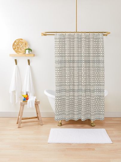Discover Heritage Oriental Rustic Farmhouse Bohemian Moroccan Style | Shower Curtain