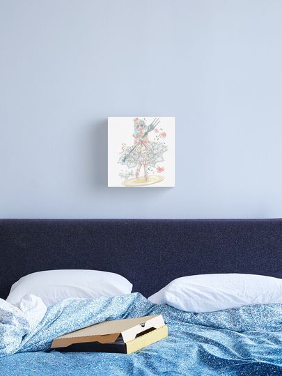 Discover The Girl with the Funfetti dress | Canvas Print