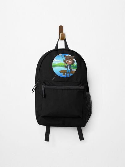 Discover Fishing Chibi Cat Girl - Circle | Backpack