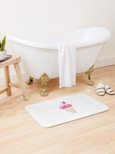 Discover Cute and Sweet Ice Cream | Bath Mat