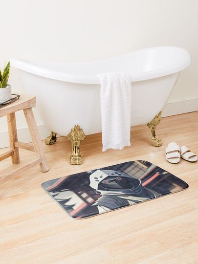 Discover Anime Crane Ninja | Bath Mat