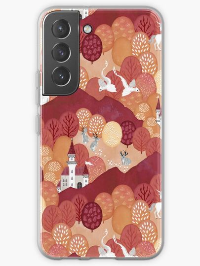 Discover Enchanted forest autumn | Samsung Galaxy Phone Case