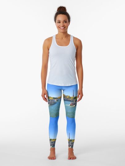 Discover Paris France Eiffel Tower scenery in autumn | Leggings