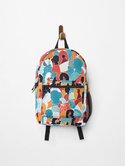 Discover Multicultural people talking chatting | Backpack