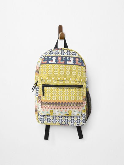 Discover Alpaca Christmas Sweater Pattern  | Backpack