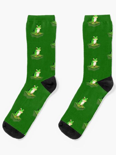 Discover Sitting Frog | Socks