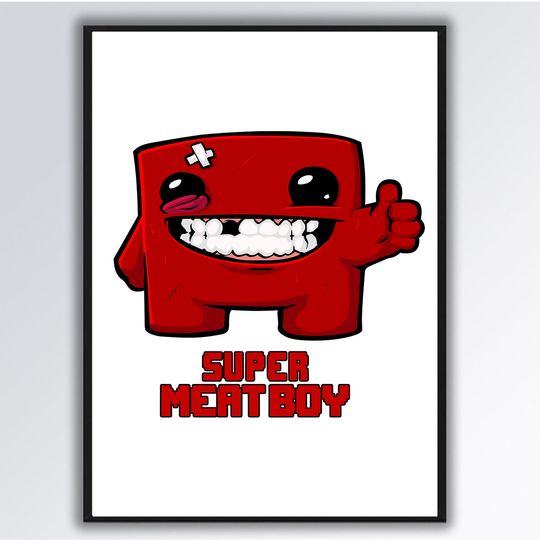 Discover Super Meat Boy Premium Matte Vertical Poster