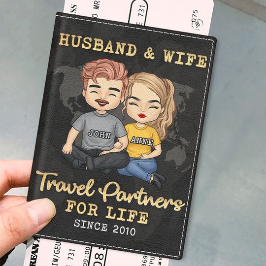 Discover Travel Partners For Life - Personalized Passport Cover, Passport Holder