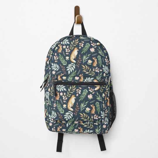 Discover Cute foxes and rabbits Backpack