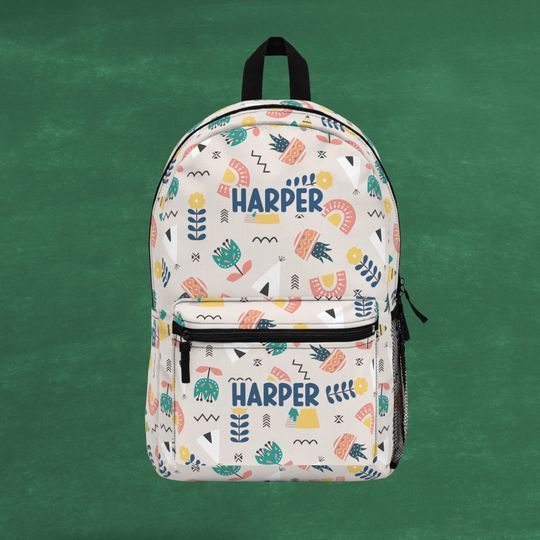 Discover Scandinavian Backpack, Kids Backpack Folk Art, Personal Backpack for School
